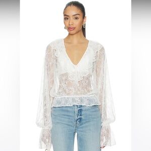 NWOT! Tularosa Marie Top in White
